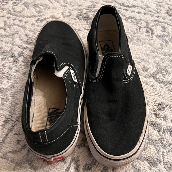 Size 8.5 Slip on Black Vans - Picture 5 of 7